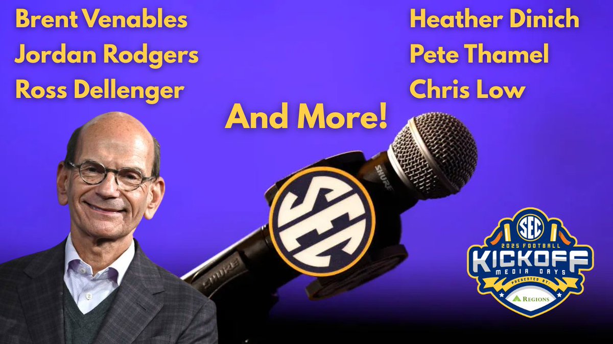 finebaum's tweet image. We're halfway home at #SECMD25 but still got a long way to go...live on @SECNetwork at 3:30 ET today: