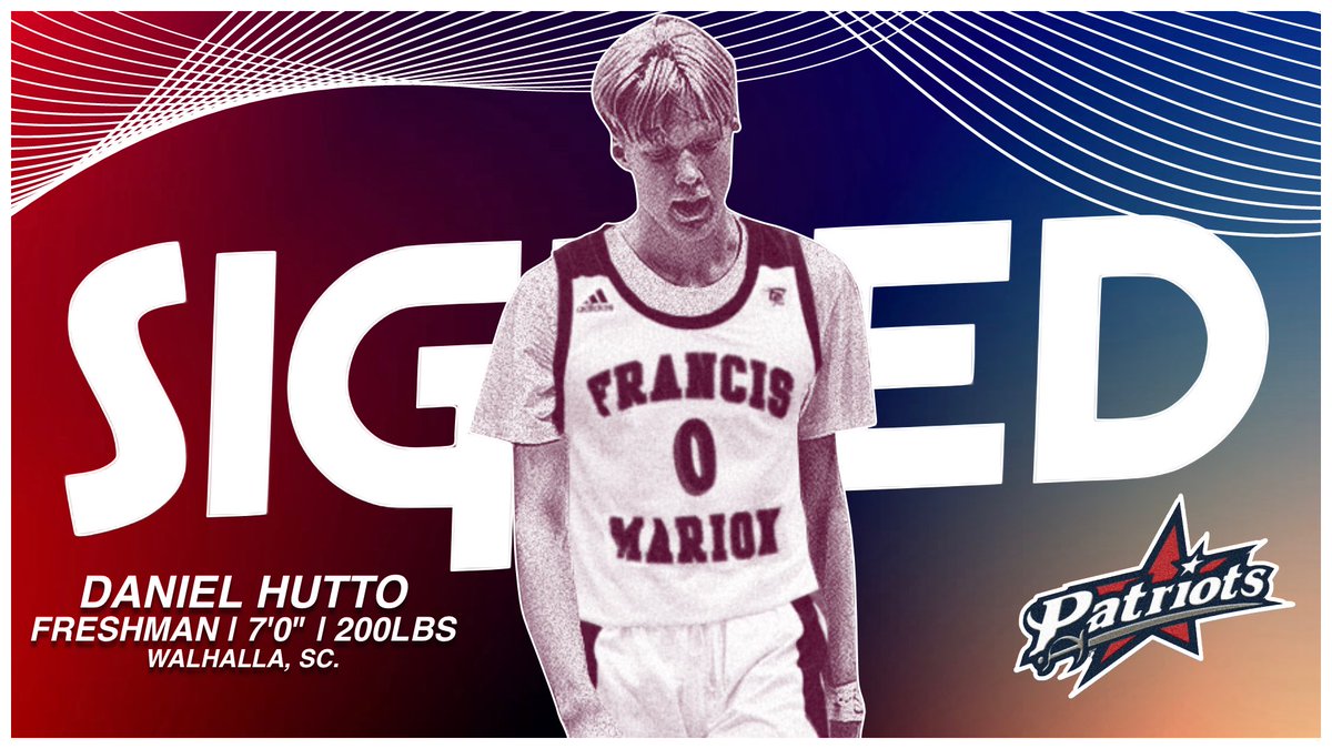 ꜰʀᴀɴᴄɪꜱ ᴍᴀʀɪᴏɴ ʙᴏᴜɴᴅ ✍️✅

We’re thrilled to have Daniel Hutto join the #Patriot family. Welcome to Florence, SC.!

#SwampEm! /// #ThreeStripeLife! | #GoPatsGo! | #TheNextRightThing!