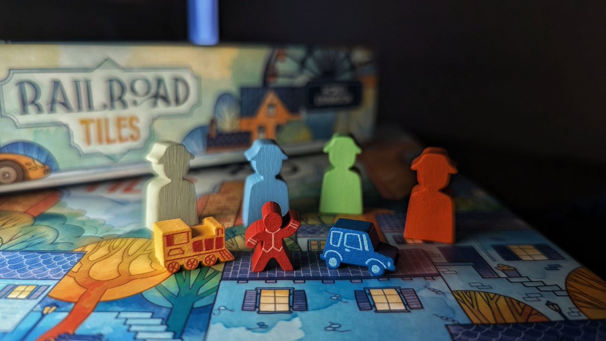 SimonNeilScott's tweet photo. New unboxing from @horribleguild with #railroadtiles #boardgaming video soon on YouTube https://t.co/Eg6bY0Xr0k