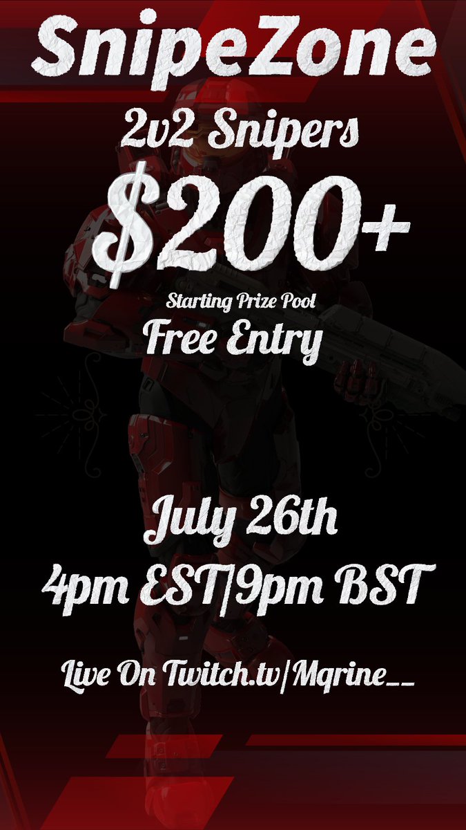 🚨PRIZE POOL INCREASE🚨

The Snipezone Kick Off prize is now up to $200 thanks to an anonymous community donation!