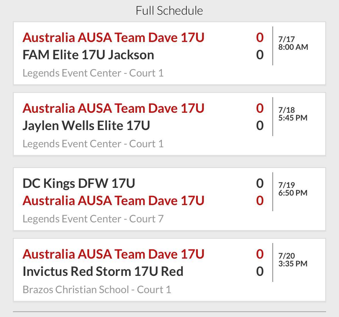Thomas Lea (@thomaslea07) on Twitter photo Hey Coaches,
Here is my schedule for the NXTPRO/PRO16 Puma circuit in Bryan, Texas
Come check out <a href="/AUSA_Hoops/">AUSA Hoops</a> Team Dave Hey Coaches,
Here is my schedule for the NXTPRO/PRO16 Puma circuit in Bryan, Texas
Come check out <a href="/AUSA_Hoops/">AUSA Hoops</a> Team Dave