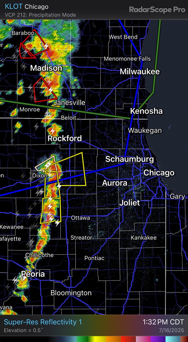 MorganKolkmeyer's tweet image. Line of storms is moving in from our west. Tornado warnings in Wisconsin, Severe Storm warnings to our west, including DeKalb County until 2:30pm. 60mph gusts and nickel sized hail possible there. @WGNMorningNews @WGNNews