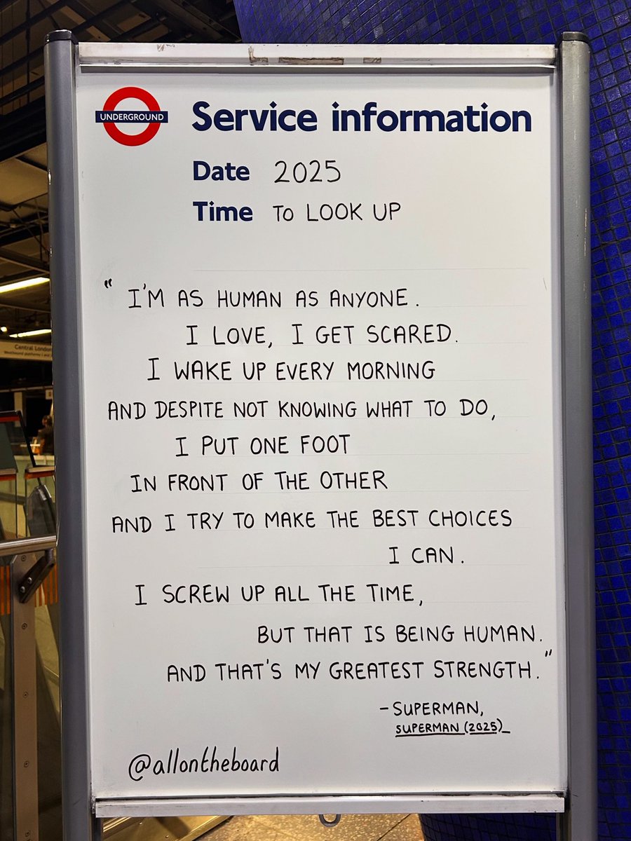 allontheboard's tweet image. “I'm as human as anyone. I love, I get scared. I screw up all the time, but that is being human. And that's my greatest strength.” - Superman
#Superman #LookUp