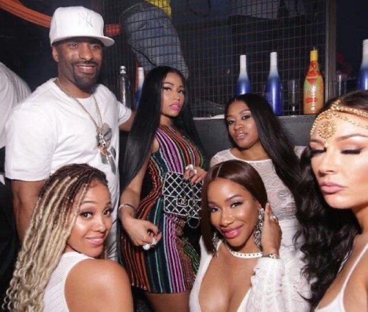 y’all remember when nicki hosted an all white party and arrived in a colorful dress