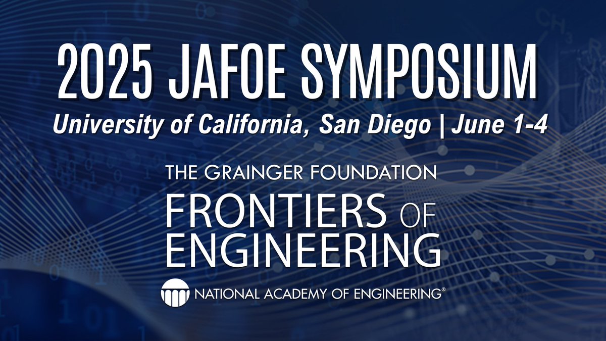 theNAEng's tweet image. In June, top early-career engineers from the U.S. and Japan met at @UCSanDiego for the Japan-America #FrontiersofEngineering Symposium—exploring breakthroughs from fusion energy to sustainable ocean engineering.
Watch our video recap of the event here: ow.ly/gJMW50WouPv