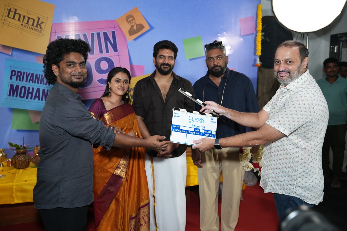 V2Cinemas (@v2cinemas) on Twitter photo New beginning, new vibes ✨
We’re thrilled to start our new journey #ThinkStudiosNext — #Kavin09
Here are some moments from the pooja ceremony that marked the start of this exciting chapter 🎬
<a href="/Kavin_m_0431/">Kavin</a> <a href="/priyankaamohan/">Priyanka Mohan</a>
<a href="/kenroyson_/">Ken Royson</a> <a href="/ofrooooo/">ofRo</a> <a href="/ThinkStudiosInd/">Think Studios</a> <a href="/proyuvraaj/">Yuvraaj</a> New beginning, new vibes ✨
We’re thrilled to start our new journey #ThinkStudiosNext — #Kavin09
Here are some moments from the pooja ceremony that marked the start of this exciting chapter 🎬
<a href="/Kavin_m_0431/">Kavin</a> <a href="/priyankaamohan/">Priyanka Mohan</a>
<a href="/kenroyson_/">Ken Royson</a> <a href="/ofrooooo/">ofRo</a> <a href="/ThinkStudiosInd/">Think Studios</a> <a href="/proyuvraaj/">Yuvraaj</a>