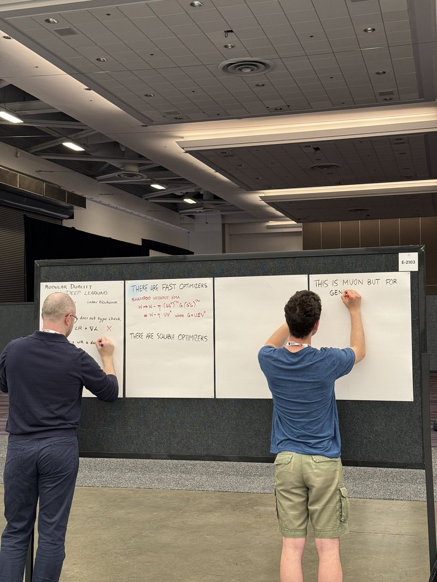 Seungwook Han (@seungwookh) on Twitter photo But actually this is the og way of doing it and should stop by E-2103 to see <a href="/jxbz/">Jeremy Bernstein</a> and Laker Newhouse whiteboard the whole paper. But actually this is the og way of doing it and should stop by E-2103 to see <a href="/jxbz/">Jeremy Bernstein</a> and Laker Newhouse whiteboard the whole paper.