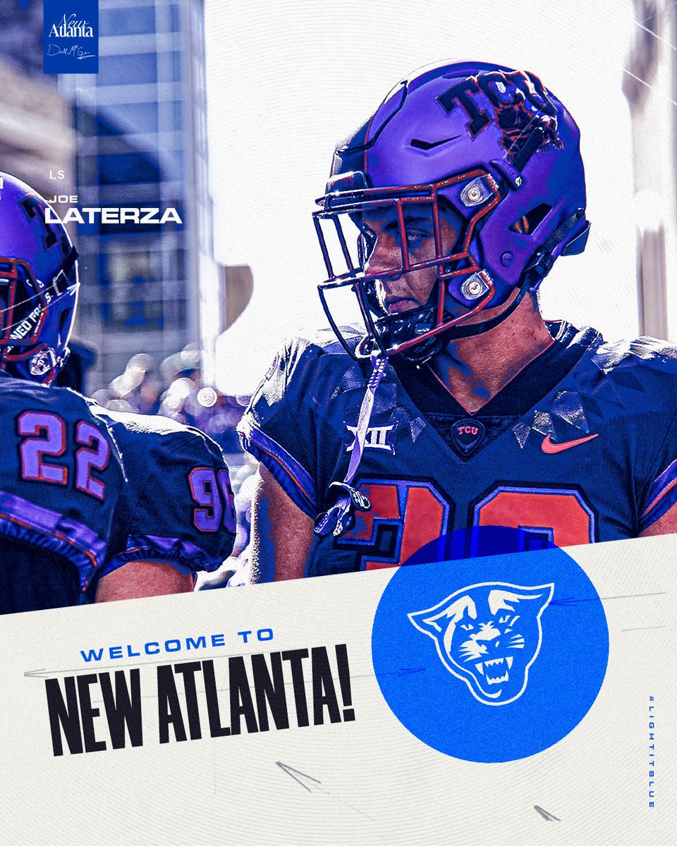 GSU Football (@georgiastatefb) on Twitter photo Welcome to the 404, <a href="/laterza_joe/">Joe Laterza</a> ‼️
#LightItBlue | #NewAtlanta Welcome to the 404, <a href="/laterza_joe/">Joe Laterza</a> ‼️
#LightItBlue | #NewAtlanta
