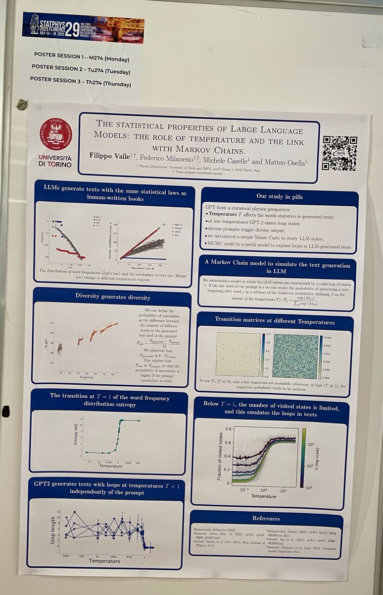 BiophysTorino's tweet photo. In questi giorni Michele Caselle, Andrea Mazzolini e Filippo Valle sono a #statphys29 (by @TriumphGroupInt ) a raccontare i lavori del nostro gruppo! https://t.co/coWGxpFJaW