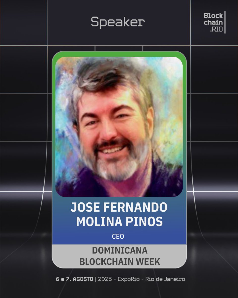 Blockchain.Rio (@blockchain_rio) on Twitter photo 🚀 Join us at #BlockchainRIO2025! Keynote by Jose Fernando Molina Pinos, CEO of <a href="/_TBlockchain/">Territorio Blockchain Magazine</a> & organizer of multiple global blockchain weeks! 🌐🔗 Grab your tickets now: hubs.ly/Q03xpF-G0 🚀 Join us at #BlockchainRIO2025! Keynote by Jose Fernando Molina Pinos, CEO of <a href="/_TBlockchain/">Territorio Blockchain Magazine</a> & organizer of multiple global blockchain weeks! 🌐🔗 Grab your tickets now: hubs.ly/Q03xpF-G0