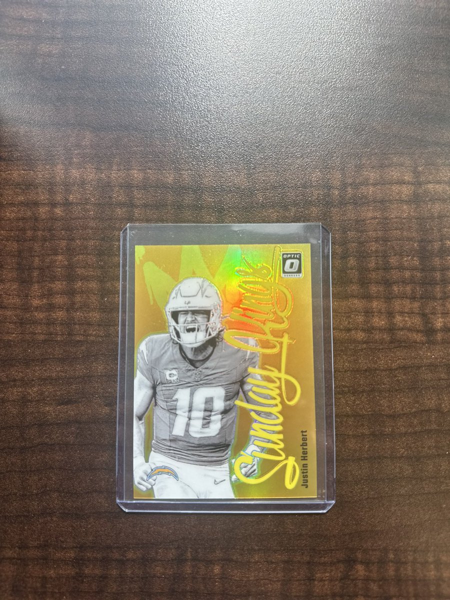 Reign Maker (@reign_maker) on Twitter photo Case hit after case hit! Pulled this gem out of a box of 2024 <a href="/PaniniAmerica/">Panini America</a> #Optic <a href="/CardPurchaser/">Card Purchaser</a> call the fire department because I'm on fire 🔥 with these pulls! #JustinHerbert /10 #SundayKings Case hit after case hit! Pulled this gem out of a box of 2024 <a href="/PaniniAmerica/">Panini America</a> #Optic <a href="/CardPurchaser/">Card Purchaser</a> call the fire department because I'm on fire 🔥 with these pulls! #JustinHerbert /10 #SundayKings
