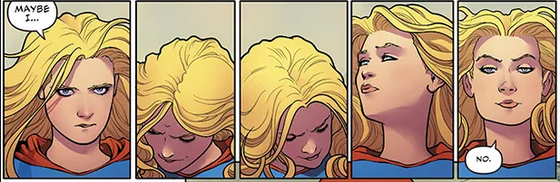 dcu kara when she arrives on earth and finds out that it's not a worldwide autocracy, wondering if she should tell kal about the mission his chud parents sent him on: