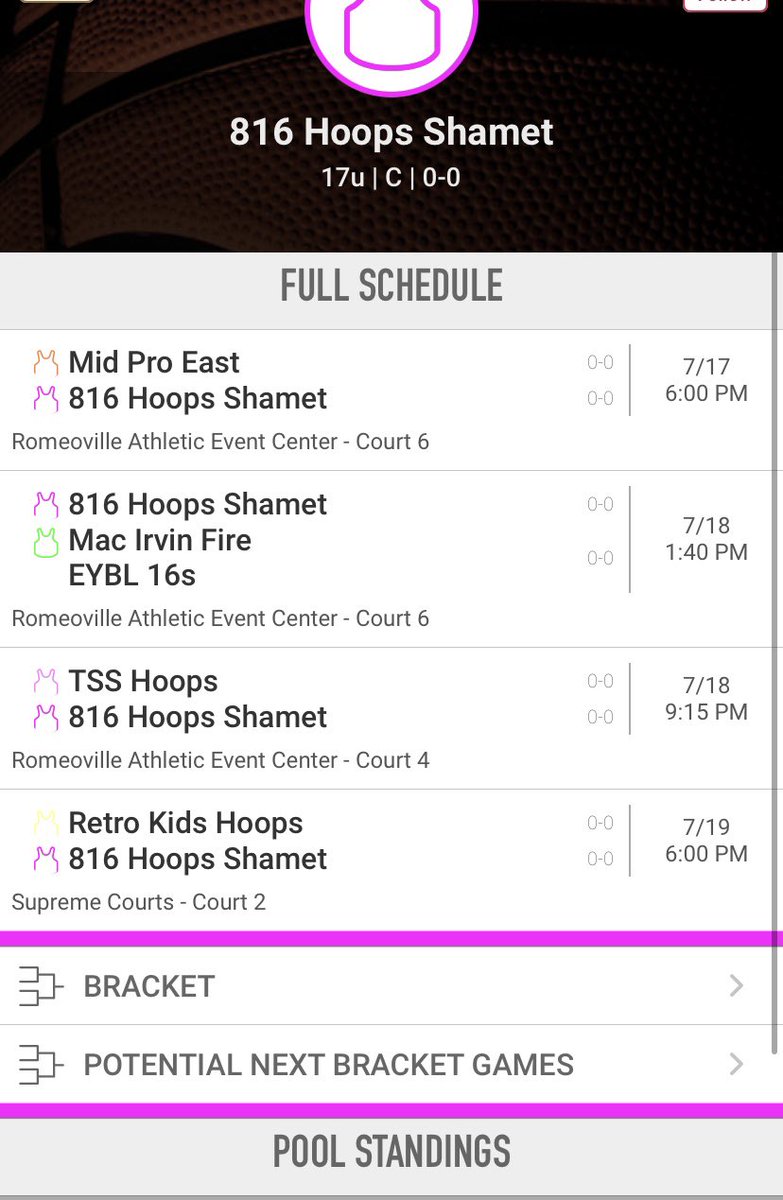 RecruitLook Hoops Chicago Live Event Schedule for this week: