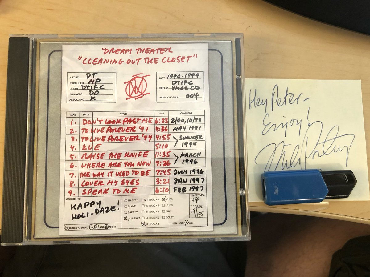PeterOrullian's tweet image. A gift from Mike Portnoy back in my Xbox days, when I managed music marketing with artists. I helped get him a gift for his family for Christmas, and he sent me a box of DT goodies. So cool of him. Been reminiscing lately, and things like this stick out #dreamtheater #mikeportnoy
