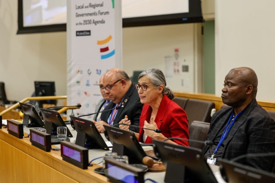 GlobalTaskforce's tweet image. 📍#LRGF on the #2030Agenda
@AnacludiaRossb1, ED @UNHABITAT reminds of the #SevilleCommitment, and commends the commitment of #LocalGov to expanding solutions
#Listen2Cities at #HLPF2025