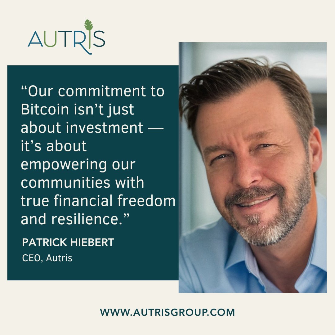 Autris reports a 518% increase in digital asset holdings, reaffirming our Bitcoin-first treasury strategy to support freedom-focused communities across Latin America.

Read more: bit.ly/46eDtIx

#Bitcoin #Crypto #DigitalAssets #Freedom #Autris #VeritasVillages