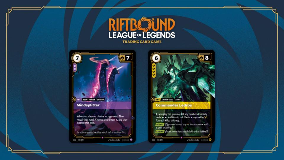 coL_Amazonian's tweet image. I've got two familiar faces from Runeterra showing up in Riftbound - Ledros and Mindsplitter!
You can look forward to playing these two baddies soon in @playriftbound
#ad