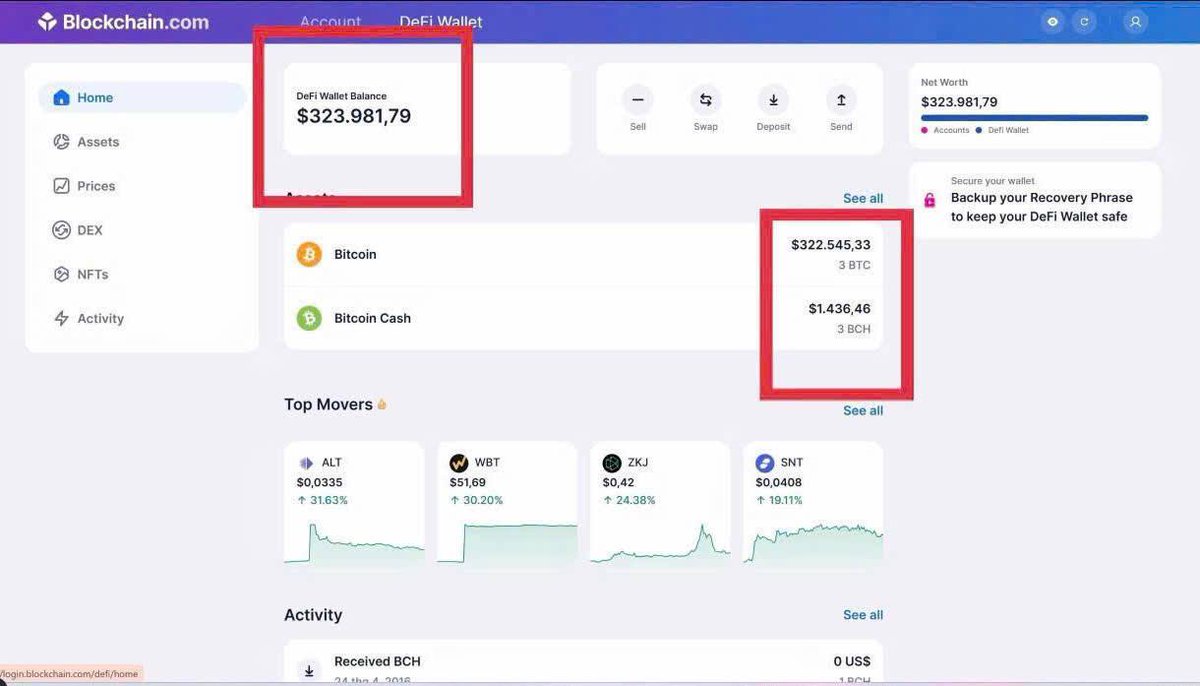 Those who have mined bitcoin or traded bitcoin from 2009-2014 on Blockchain: DM me to cooperate in unlocking it.

Completed a case today to get 3 BTC back for a friend who forgot 12 keys
#btc #bitcoin #uptrend #Ethereum
