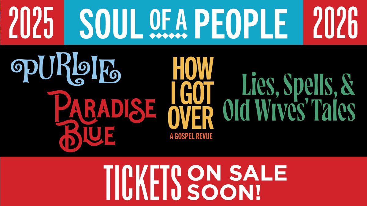 Tickets for our 2025-2026 theatre season are officially on sale now! Our theme for this season is "Soul Of A People" with shows that paint and celebrate the rich tapestry of African American culture. Subscriptions and tickets can be found on our website (westcoastblacktheatre.org).