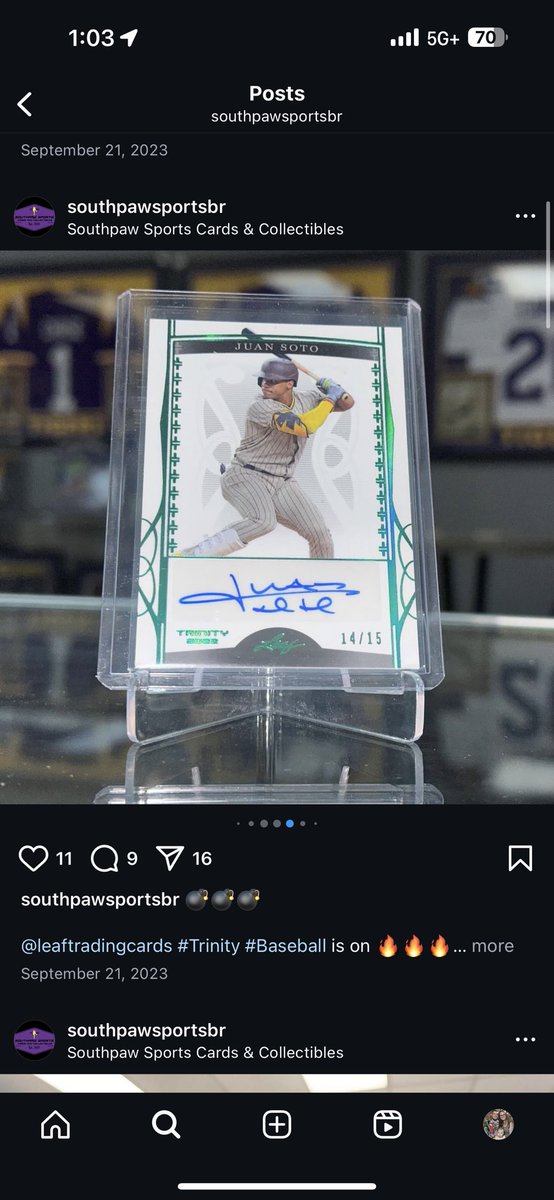 darrin_th's tweet photo. @RatedRCope @CardPurchaser @rcgdodge @Leaf_Cards @unde_taker @AewCard This happened a couple years back with Juan Soto autos from a LCS https://t.co/VNyVYgoL3G