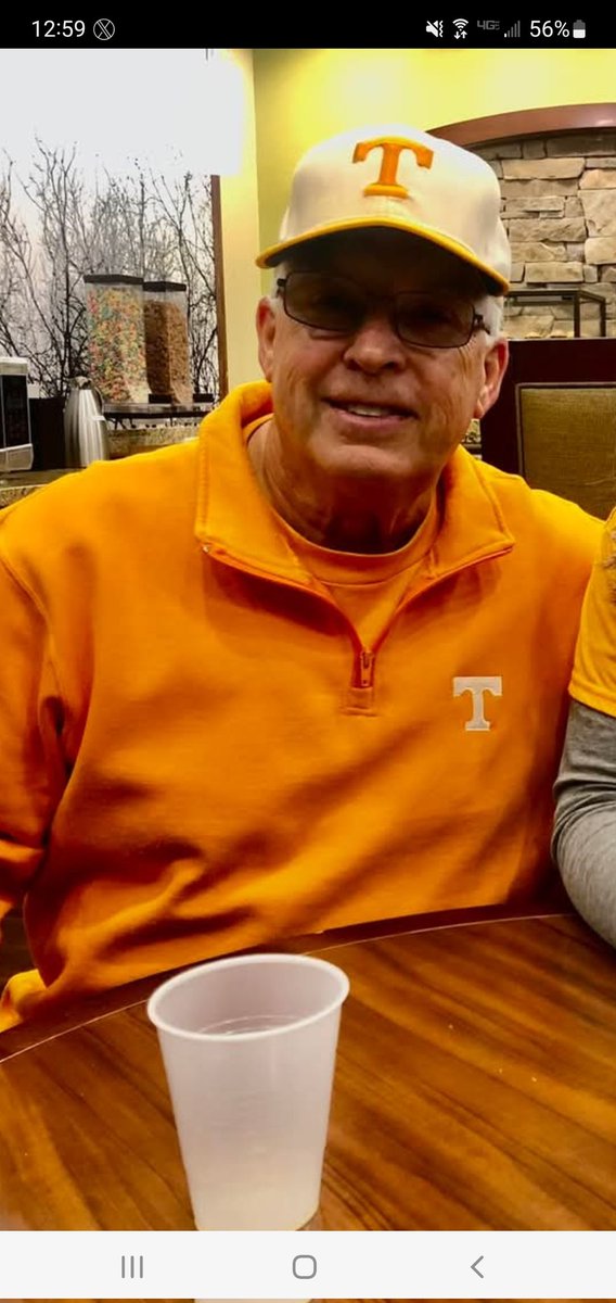 This guy is my best friend. We've been friends for 48 years now. As you can tell, he's a huge Vols fan.
On Monday, he fell backwards 8 feet off a porch. He has sustained significant injuries to his spine and neck.
Richard needs all the prayers his fellow Vol fans can send.