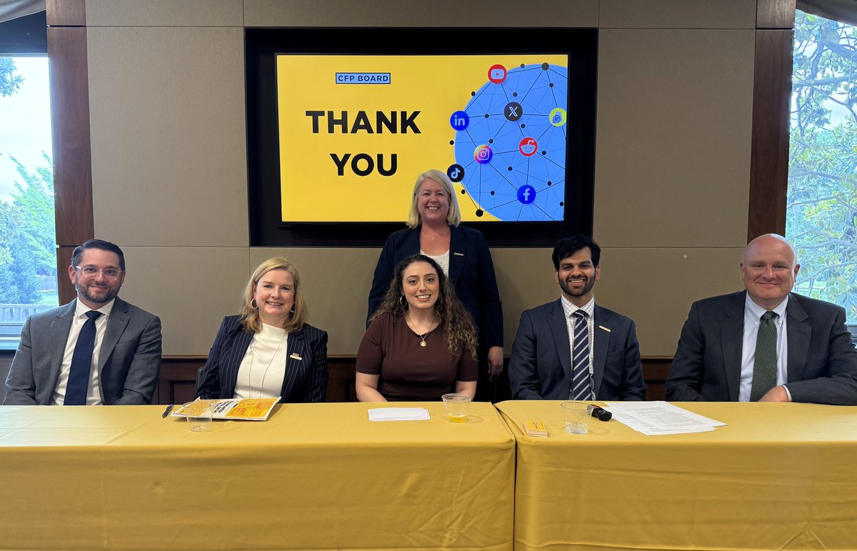 CFPBoard's tweet photo. On Capitol Hill, CFP Board experts discussed the rise of financial misinformation online. Our panel shared insights from research and tools designed to fight misinformation and protect consumers. https://t.co/m5tboR49Wj  #FinancialPlanning #Policy #CFPBoard