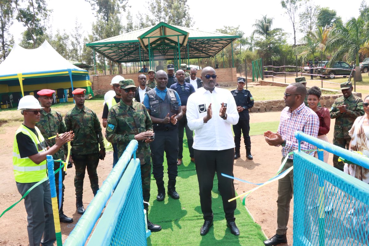 RwandaMoD's tweet image. The RDF Reserve Force Chief of Staff, Maj Gen Alex Kagame, Eastern Province Governor Pudence Rubingisa and the mayor of Bugesera District Richard Mutabazi, today inaugurated a touristic boat built by the local reservists’ cooperative (Amarebe cycle boat tour) in Bugesera…