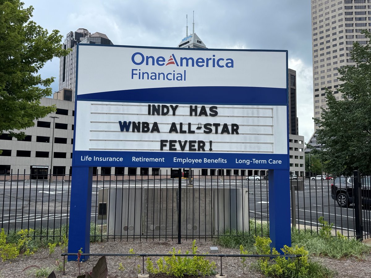 OneAmerica's tweet image. Symptoms of All Star Fever include excessive cheering, clapping in amazement and loud noises. #WNBAAllStar2025 #OneAmericaSign