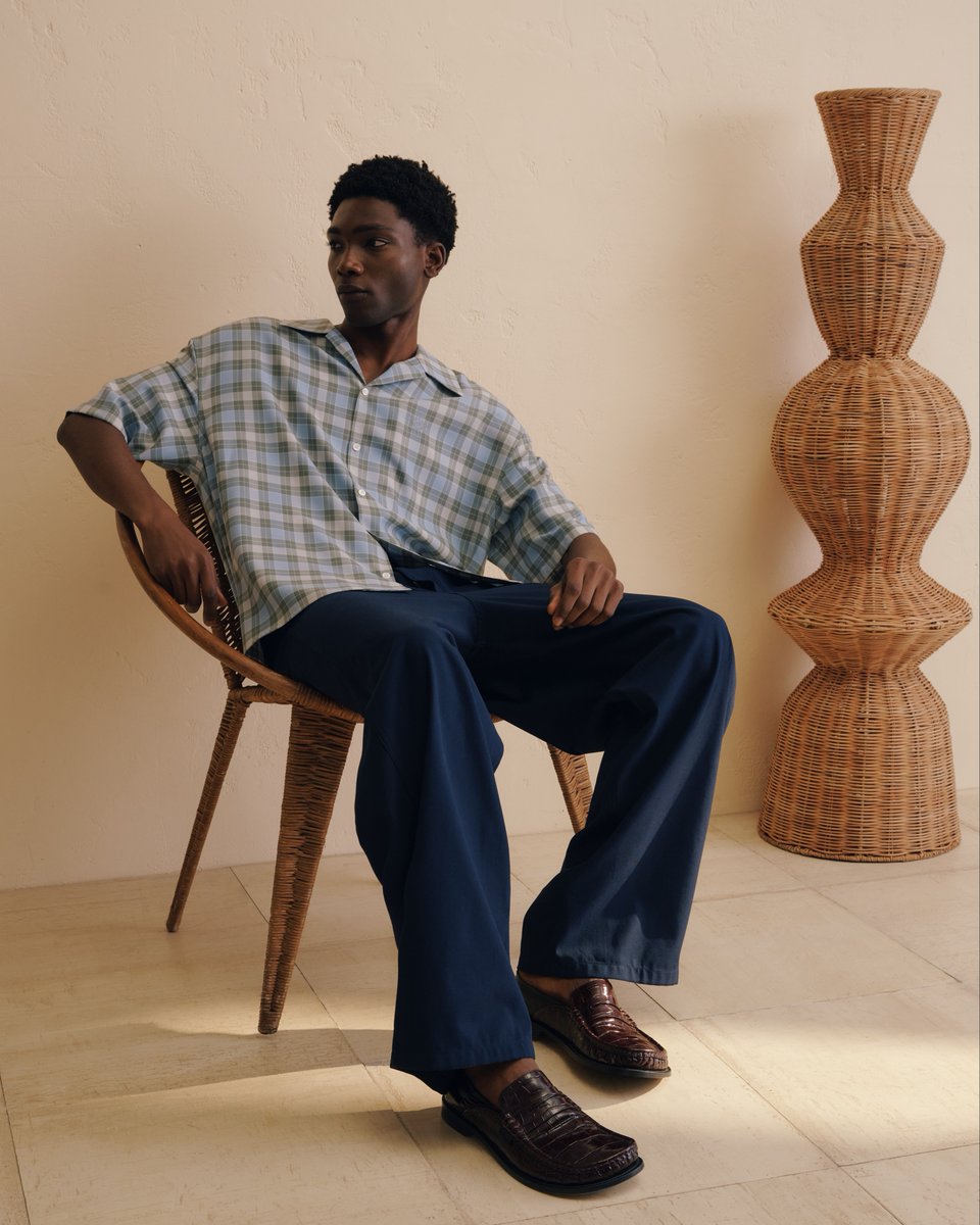 Lounging in @loewe #BarneysAtSaks <a href="/saks/">Saks Fifth Avenue</a>