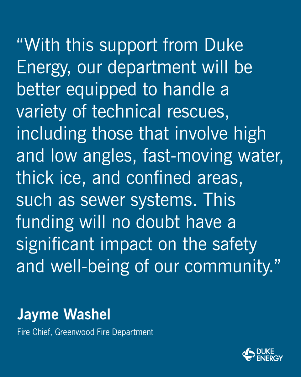 DukeEnergyIN's tweet image. During major emergencies and natural disasters, local #publicsafety agencies play a critical role in providing information, resources and support that Duke Energy relies on to speed power restoration for its customers. Simply put, we could not effectively tackle storm restoration…