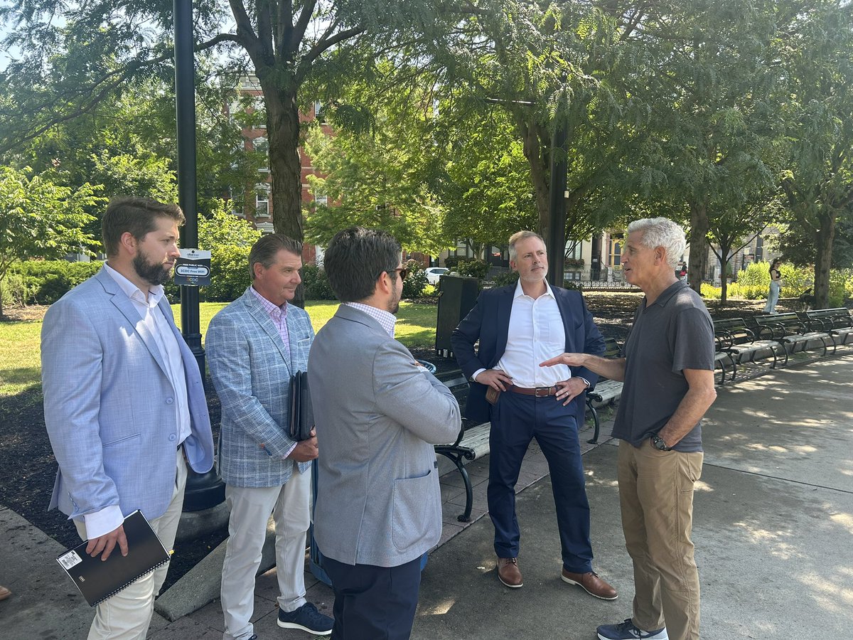 OhioTreasurer's tweet image. Today, we went to Cincinnati to see @3CDC’s community-led development in action and talk about how their strategies can be applied to housing issues across the state.