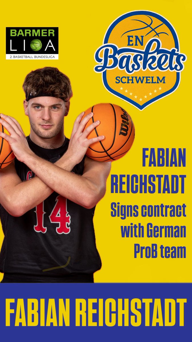 Our very own Fabi is going pro!!!

2-Time All Coast-South performer Fabian Reichstadt (2022-2024) has just signed a contract to play professional basketball in his native country of Germany.