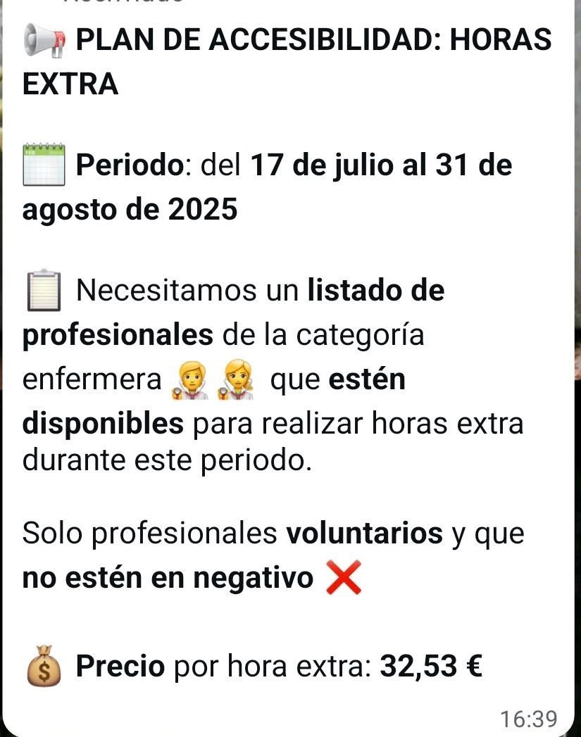 ‼️Echan a 3.252 #Enfermeras de #Andalucia

🔴Y ahora FALTAN y las buscan para pagarles horas extras 

❌Y esto NOS CUESTA MUCHO➕ 

Así gestiona Juanma Moreno la #SanidadPública 

➕CLARO, EL AGUA: hundirla para  fortalecer a la privada