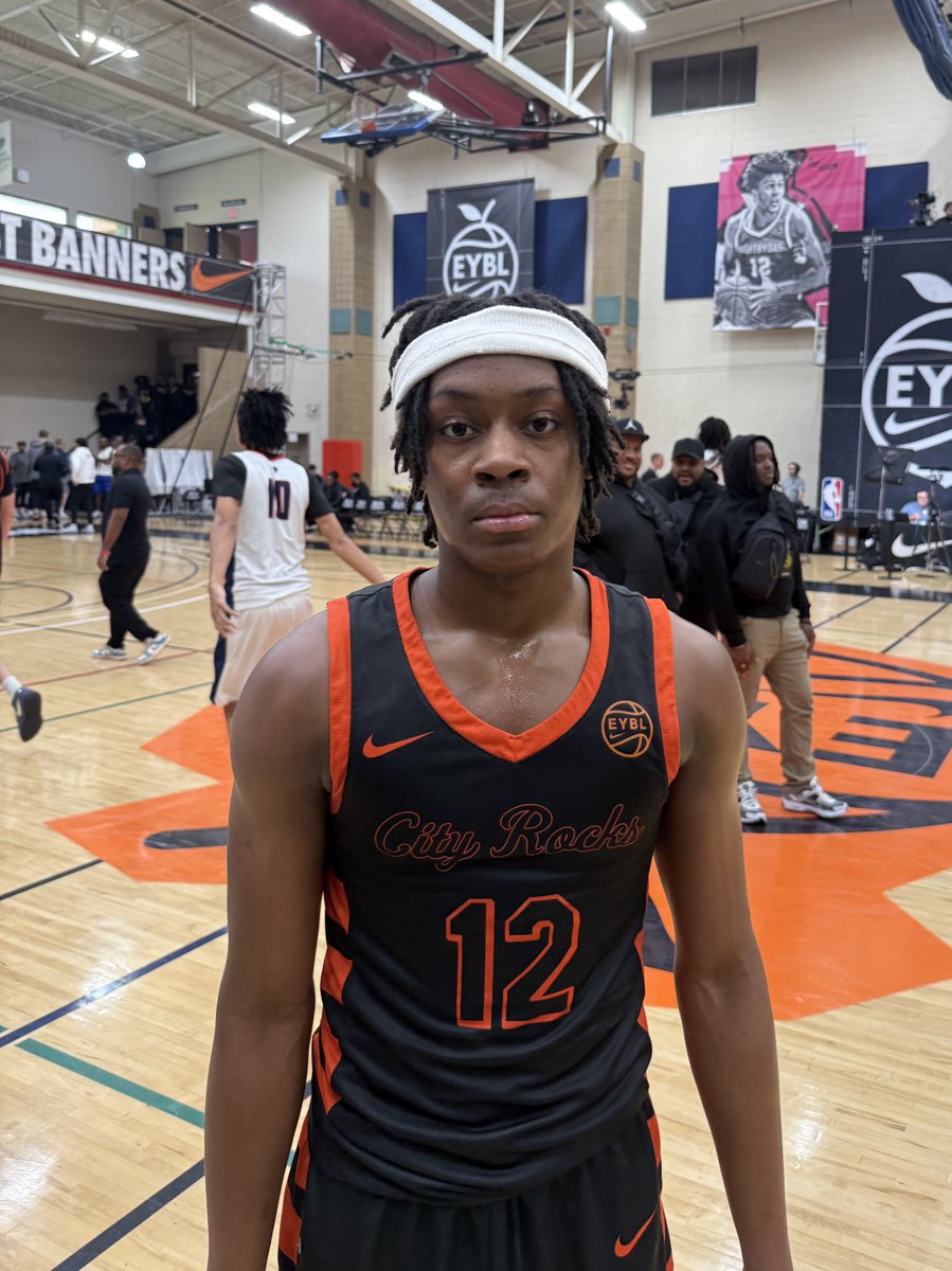#EYBLNotes
Michai White 2028 continues to impress on 17U at Peach Jam with another 20+ point outing. He will be attending Brewster Academy next year.

24 PTS, 6 AST, 3 STL
#PeachJam 🍑