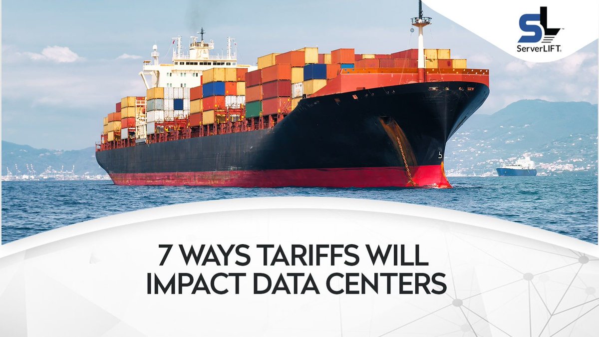 ServerLIFT's tweet image. How will tariffs change data center operations? Will they affect the bottom line? Here are seven changes to expect if these tariffs take effect. 

bit.ly/42XgVtF 

#TariffImpactsDataCenters #DataCenters #Tariffs #DataCenterManagers