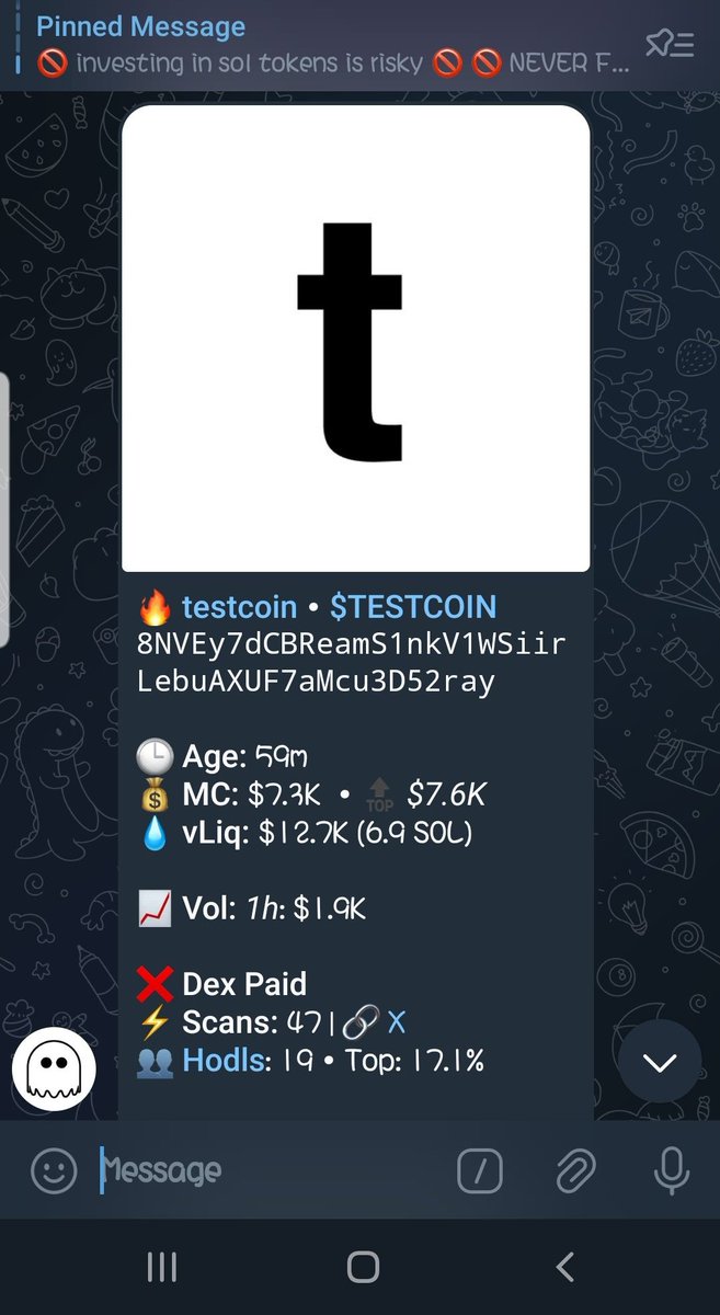 DeSolDegen1's tweet image. Getting to the moon 💫 with my TG friends 
Buy now on 
🔥 testcoin • $TESTCOIN
8NVEy7dCBReamS1nkV1WSiirLebuAXUF7aMcu3D52ray

Ca