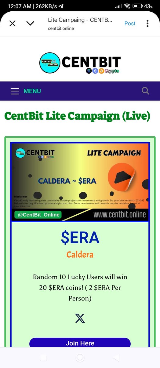 RifaNipa8486's tweet image. Don&apos;t miss guys! ❤️❤️

 @anibatun 
@zahos14 
@patrick5695 
@captain5695 
@leonmin56

#BSC address 0x2091580F7224552B0fC5771971867DFD8c3eD2f9

#CentBit #EGL1 #EaglesLanding $EGL1 #Airdrop #CryptoCampaign #BinanceAlpha #Binance    #Listing