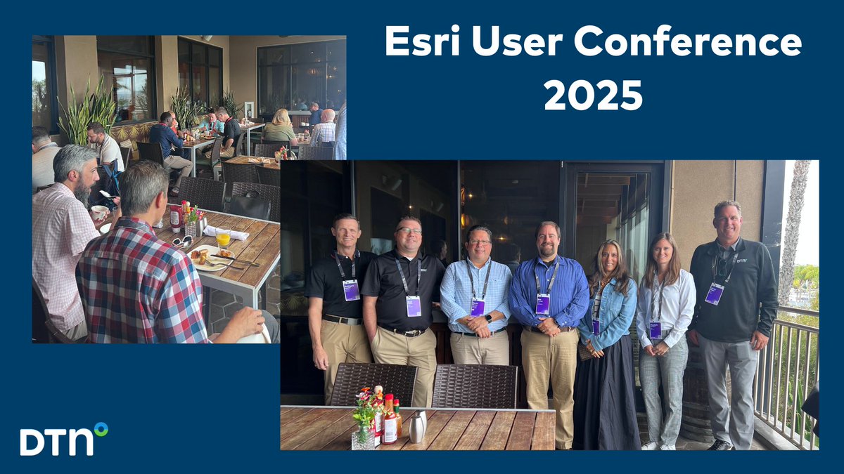DTNWeather's tweet image. Thanks to everyone who came out during the @Esri  User Conference for our featured breakfast! It was our pleasure to share a meal with so many industry professionals. Catch us at booth 525 during the rest of the #EsriUserConference: dtn.link/x6vnp5 

#WeatherIntelligence