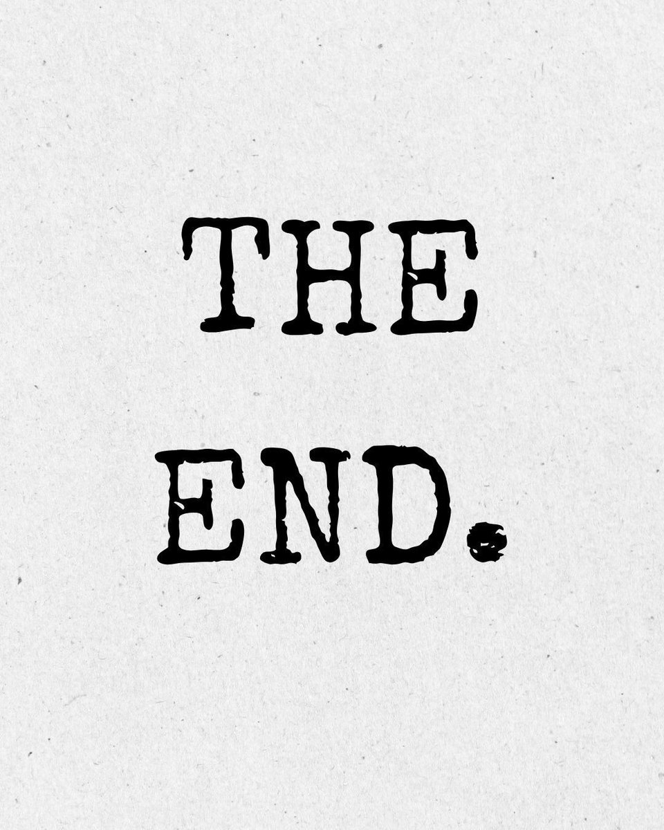 The end. There’s something SO satisfying about typing those words 😌
After months of hard work, I’ve finished what I’m calling "draft zero" of my next book! 🥳
Writers, where are you with your current WIP? ✍🏻 
Readers, what do you hope to see in my next #book? 📖 
Let me know! 💬