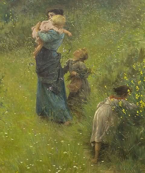 Francesco Gioli - Field flowers 1896