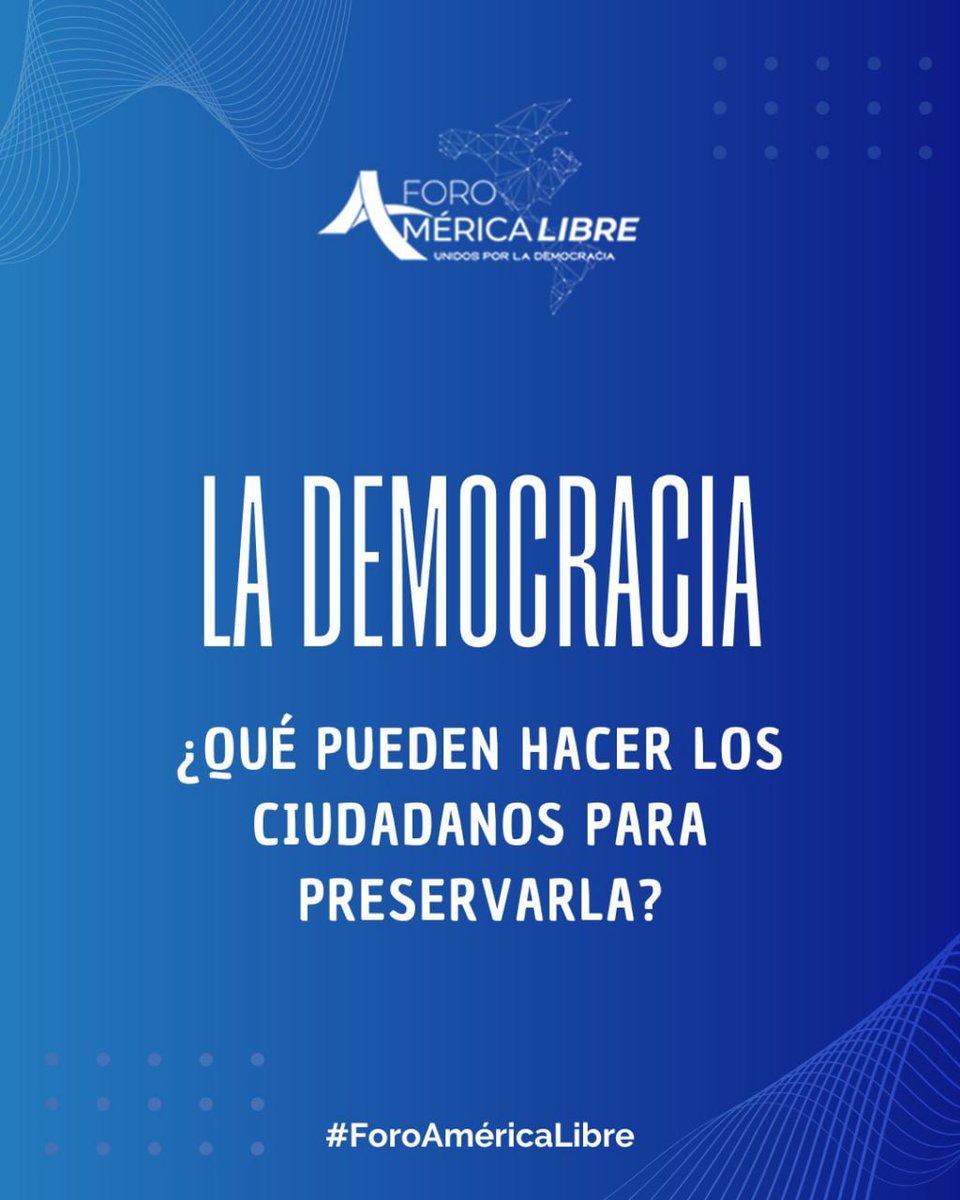 America_Libre1's tweet image. 🛡️ Para evitar el avance de los regímenes autoritarios es clave que seamos ciudadanos informados, activos y comprometidos.
❓️¿Qué podemos hacer para preservar nuestras democracias?
✅ Infórmate con medios independientes.
🗳️ Vota y defiende las elecciones libres.
🤝…