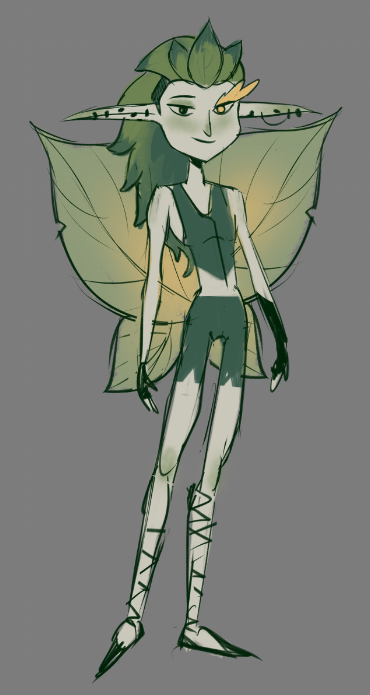 ellimations_'s tweet image. quick sketch of my new dnd character, Ivory!