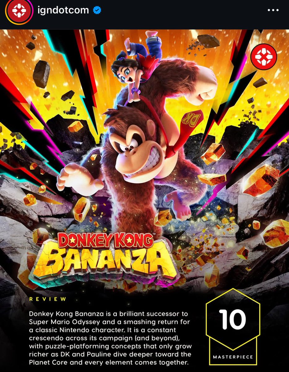 I love that Donkey Kong will be in the conversation for GOTY at the end of the year. The big fella deserves it. #DonkeyKong