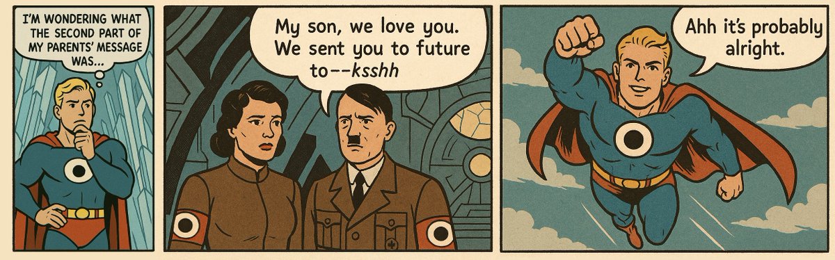 The new SUPERMAN movie is a little off. Why would he wear the symbol if it represents something evil?