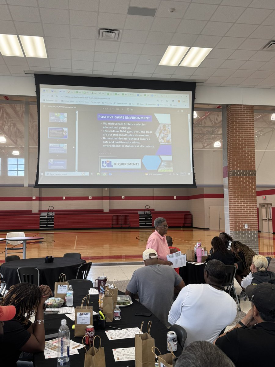 Galena Park ISD is hosting our annual staff development for all Head Coaches.

This training lays the foundation for a successful athletic year and ensures our coaches stay in full compliance with UIL rules and regulations. #leadership #gpisd 
#UILproud