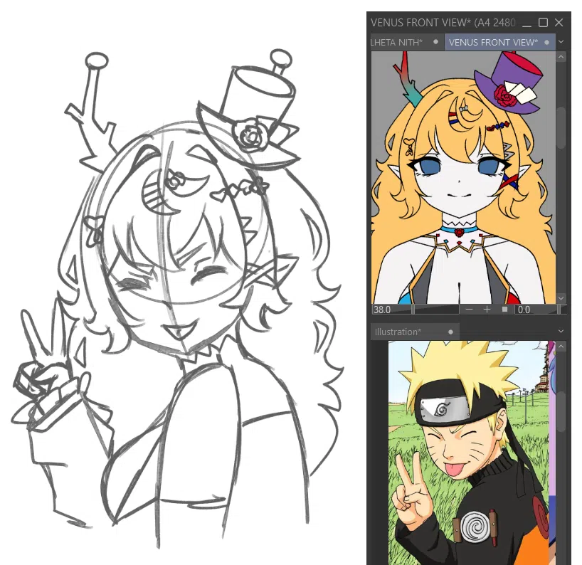 Nithsyart's tweet image. Cute WIP