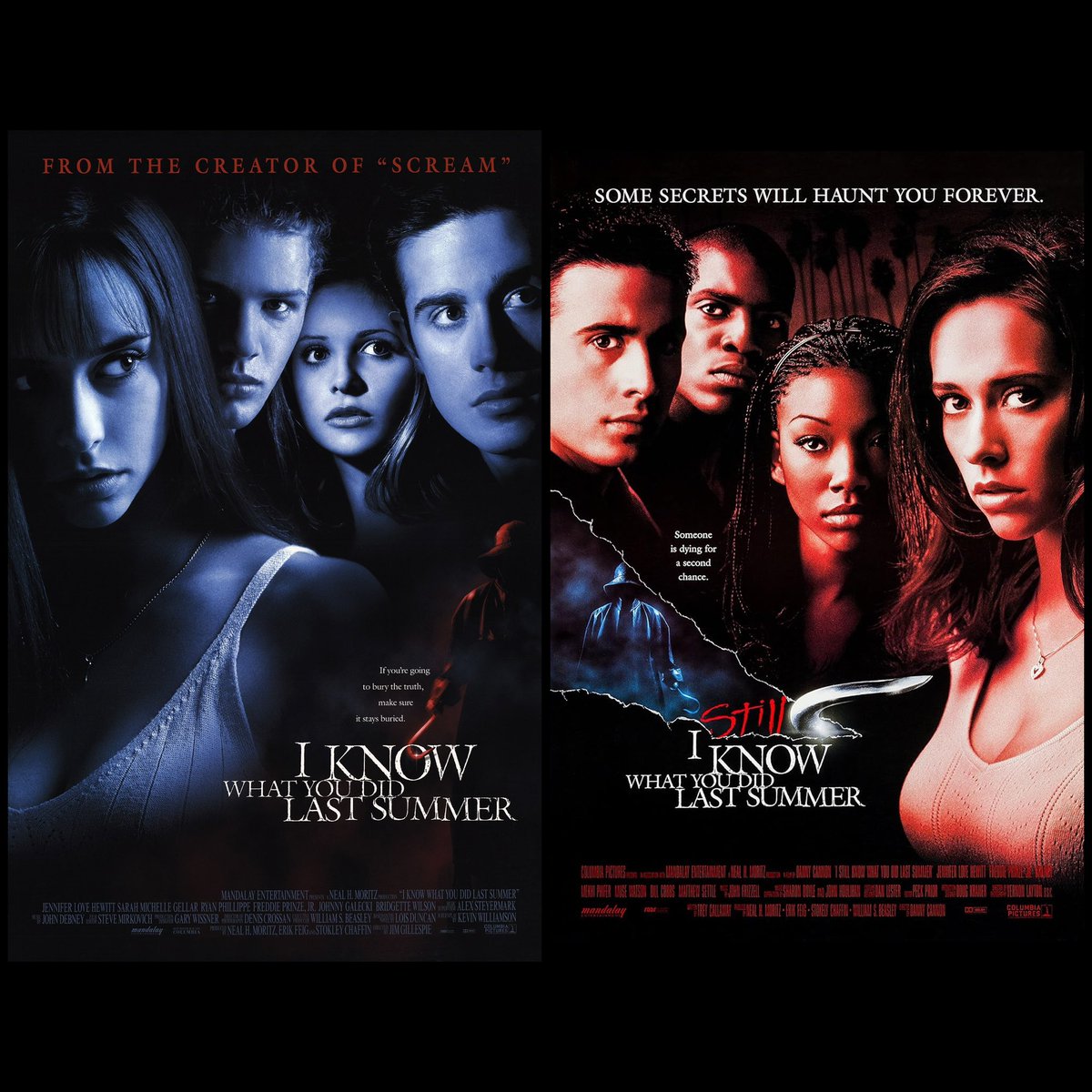 For those concerned about the RT score for the new I Know What You Did Last Summer, the first one has a 45% &amp; the second has a 10% &amp; both are beloved by horror fans. If the fans are happy with the new one, that's all that matters. #IKnowWhatYouDidLastSummer #IKWYDLS