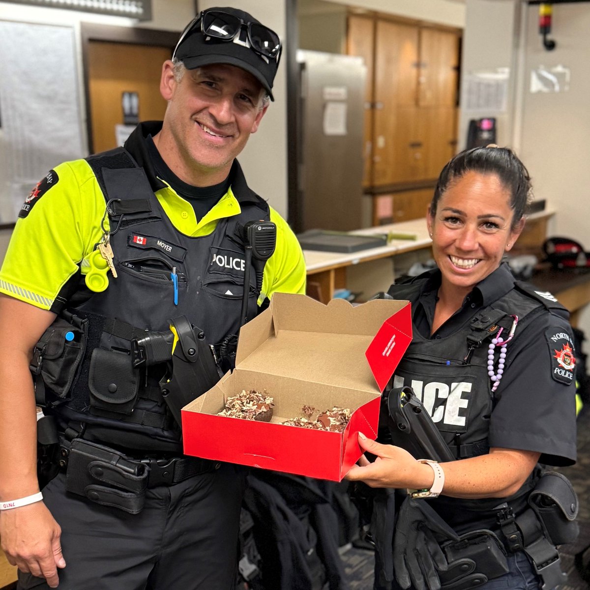 North Bay Police (@northbaypolice) on Twitter photo Cops, donuts, and smiles. Let’s face it, good things start with a donut!
NBPS was proudly caught in the act… of enjoying donuts to support <a href="/TimHortons/">Tim Hortons</a> #CampDay, that sends youth to Tim's Camps.
…now that’s something we can get behind.
Happy Camp Day!
#empoweryouth Cops, donuts, and smiles. Let’s face it, good things start with a donut!
NBPS was proudly caught in the act… of enjoying donuts to support <a href="/TimHortons/">Tim Hortons</a> #CampDay, that sends youth to Tim's Camps.
…now that’s something we can get behind.
Happy Camp Day!
#empoweryouth