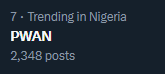 Msageer_'s tweet image. Why is #PWAN Trending