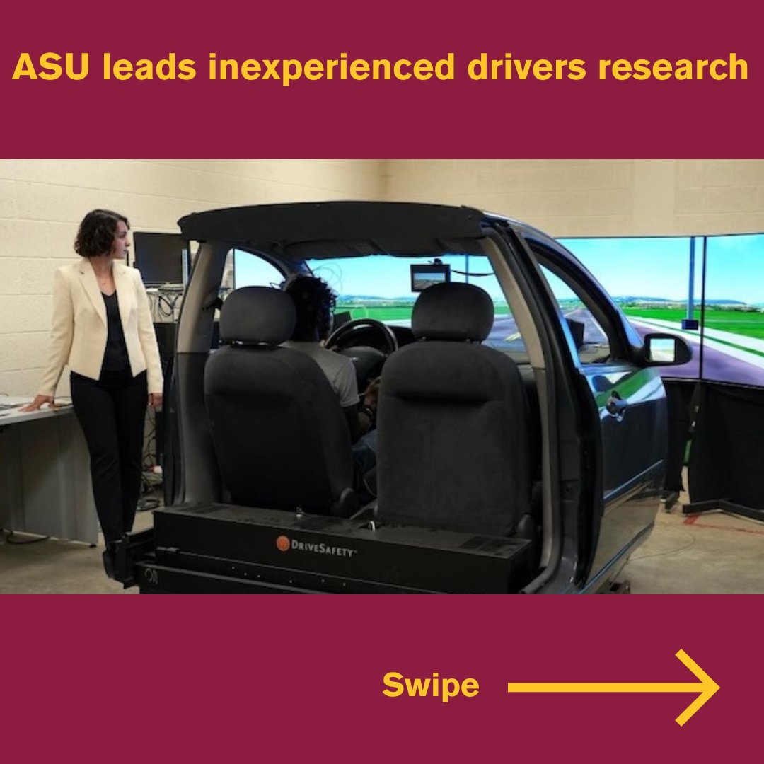 SSEBEatASU's tweet image. See how #industry helps #students succeed and learn about ASU-led research into inexperienced #drivers' #safety in the SSEBE Scoop from @SSEBEatASU. view.reply.asu.edu/?qs=ccfe47c34aโฆ ๐ ๐๏ธ #ASUEngineering #CivilEngineering #Construction #EnvironmentalEngineering